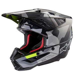 Motokrosová helma Alpinestars S-M5 Rover 2 tmavě šedo-fluo žlutá