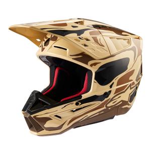 Motokrosová helma Alpinestars S-M5 Mineral matná tmavě hnědá camo