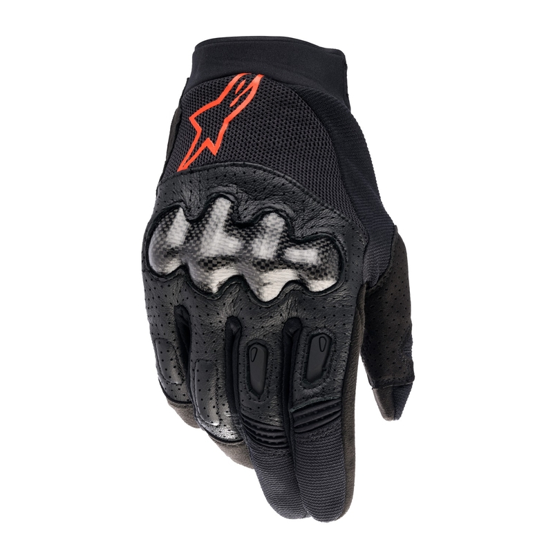 Motokrosové rukavice Alpinestars Megawatt 2 černo-fluo červené