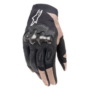Motokrosové rukavice Alpinestars Megawatt 2 černo-hnědo-bílé
