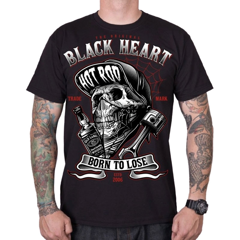 Tričko Black Heart Buddy černé