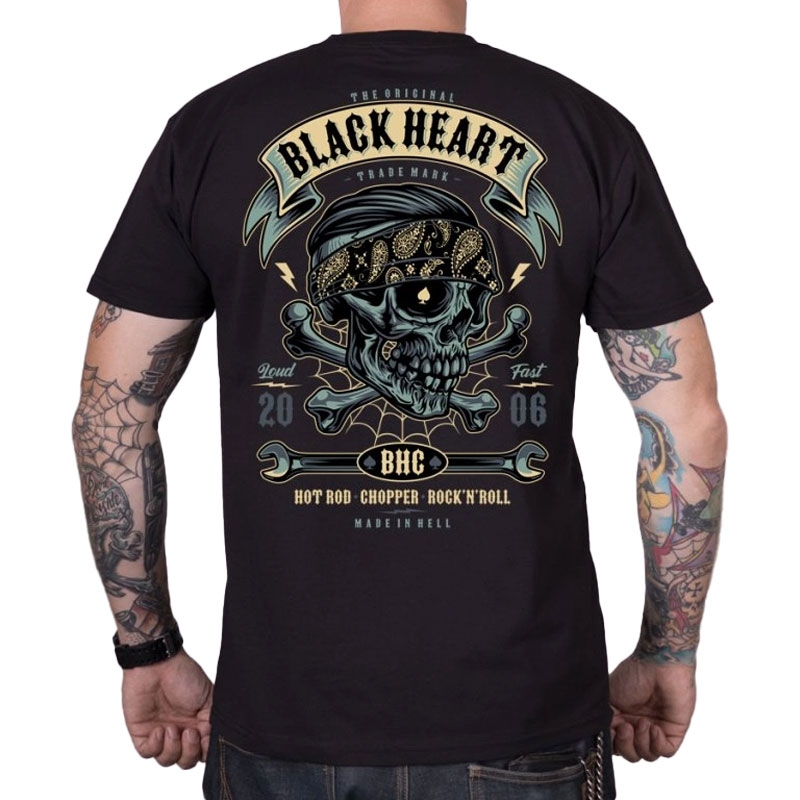 Tričko Black Heart Bandana Boy černé