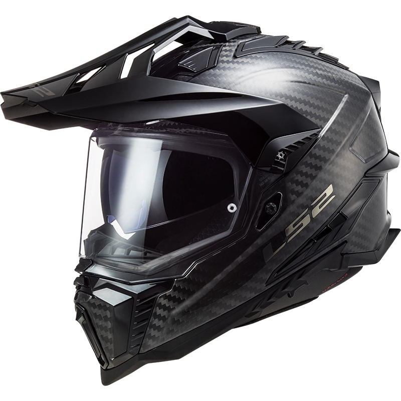 Enduro helma LS2 MX701 Explorer Carbon lesklá černá