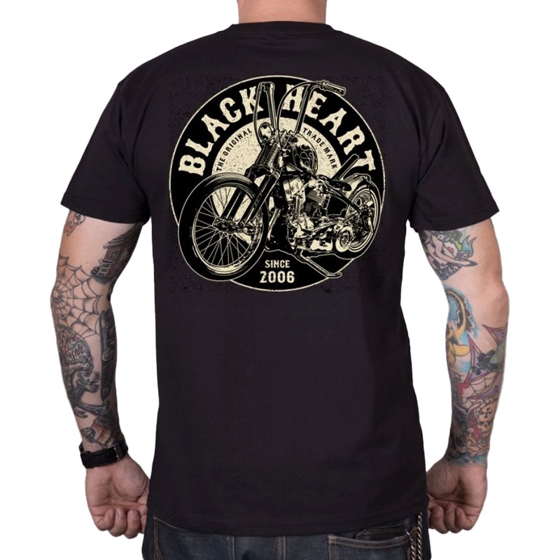 Tričko Black Heart Chopper King černé