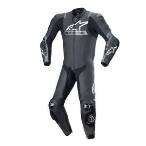 Kožená kombinéza na motorku Alpinestars Missile 2 Ward černo-šedá