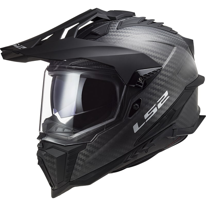 Enduro přilba LS2 MX701 Explorer C Solid Carbon černá matná - II. jakost
