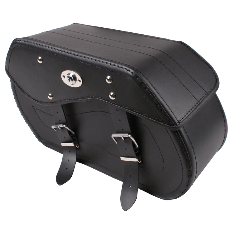 Kožené brašny na motorku Chopper RSA-12A se zámkem