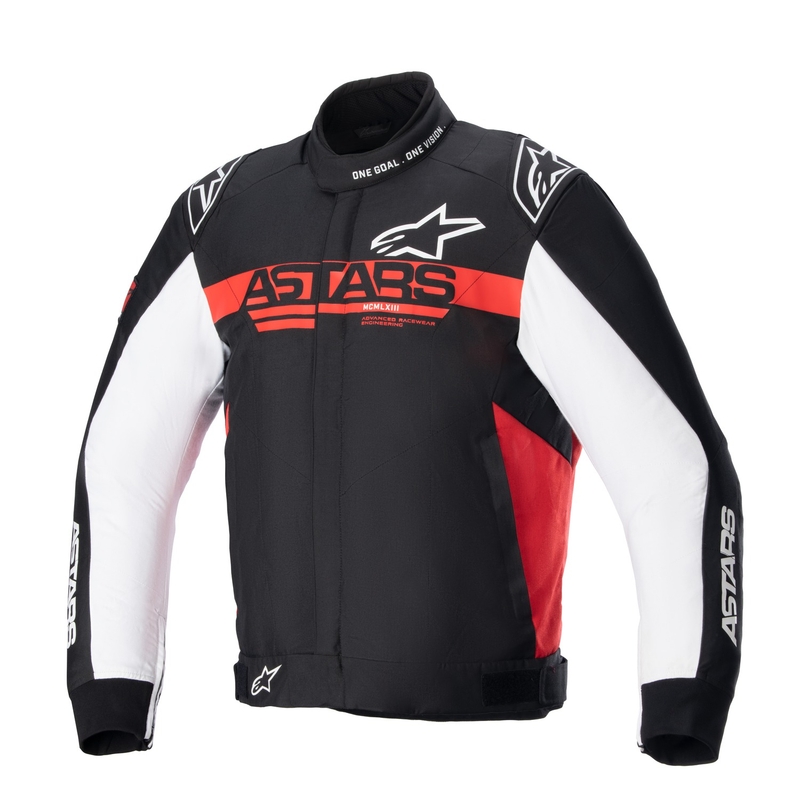 Bunda na motorku Alpinestars Monza Sport černo-červeno-bílá