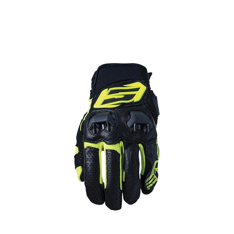 Rukavice na motorku FIVE SF3 černo-fluo žluté