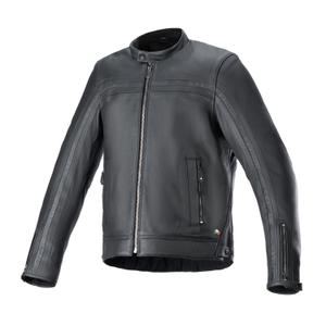 Kožená bunda na motorku Alpinestars Dyno černo-černá