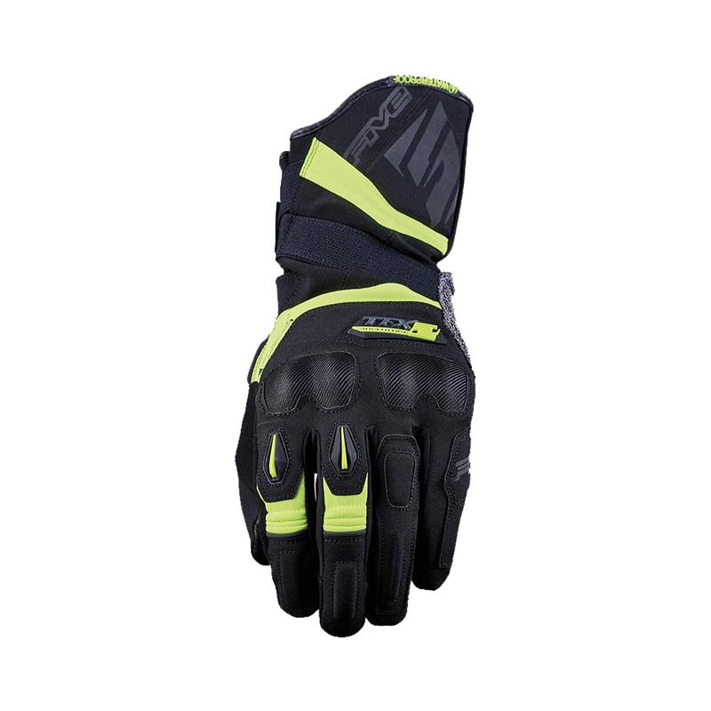 Rukavice na motorku FIVE TFX2 WP černo-fluo žluté