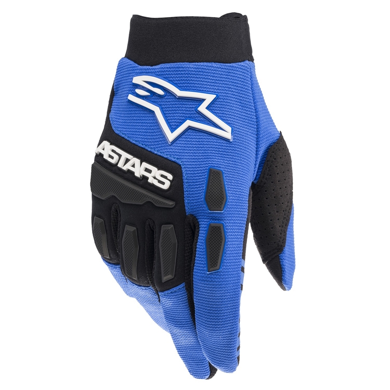 Motokrosové rukavice Alpinestars Full Bore modro-černé