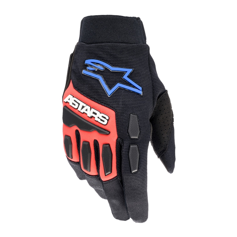 Motokrosové rukavice Alpinestars Full Bore XT černo-červeno-modro-bílé