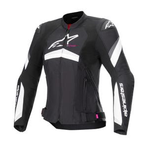 Dámská bunda na motorku Alpinestars Stella T-GP PLUS R 4 černo-bílá
