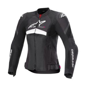 Dámská bunda na motorku Alpinestars Stella T-GP Plus R 4 Airflow černo-bílá
