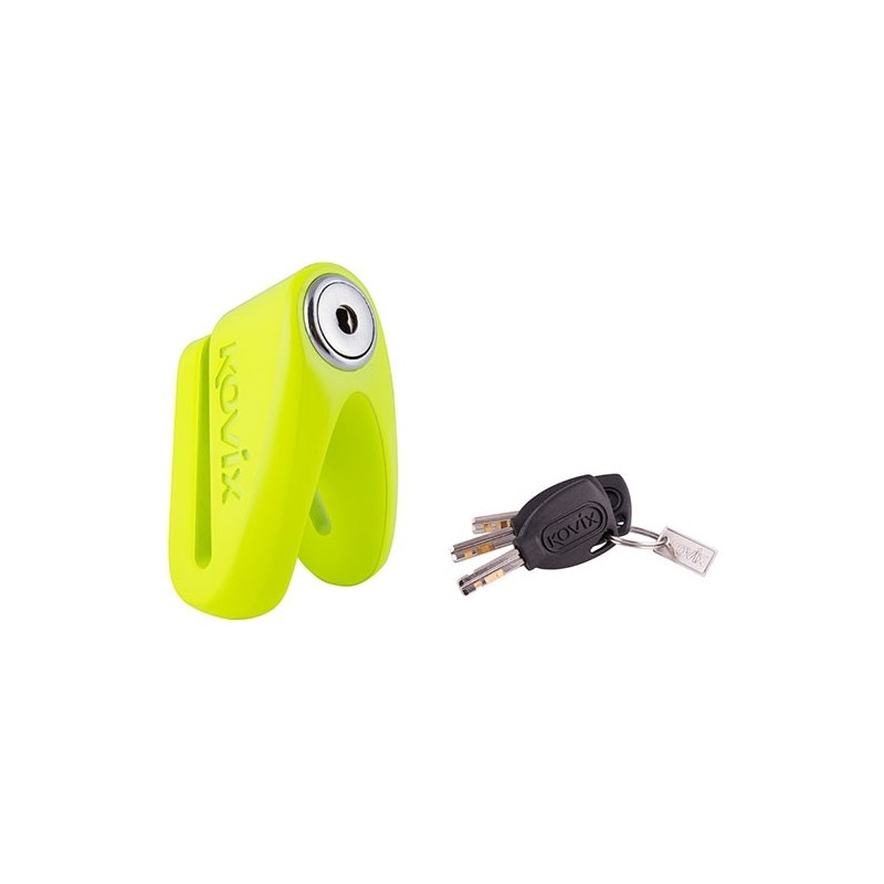 Zámek na kotoučovou brzdu KOVIX KVC/Z1 fluo žlutý