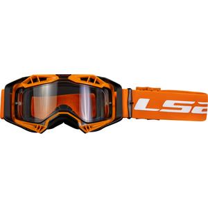 Motokrosové brýle LS2 Aura Enduro černo-oranžové čiré plexi