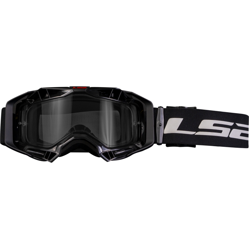 Motokrosové brýle LS2 Aura Enduro černé čiré plexi