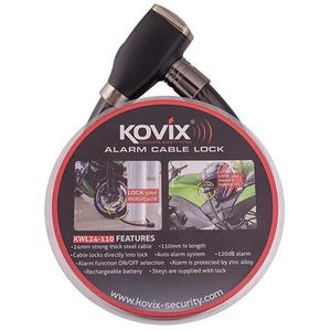 Kabelový zámek s alarmem KOVIX KWL24-110