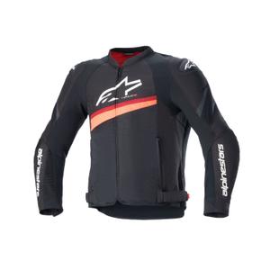 Bunda na motorku Alpinestars T-GP PLUS R 4 Airflow černo-fluo červená