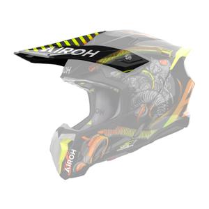 Kšilt pro helmu Airoh Twist 3 Toxic černo-žlutý lesklý