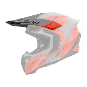 Kšilt pro helmu Airoh Twist 3 Dizzy fluo oranžový matný