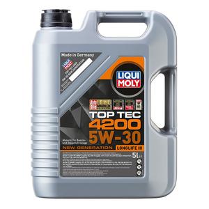Syntetický motorový olej LIQUI MOLY Top Tec 4200 5W-30 New generation 5 l výprodej