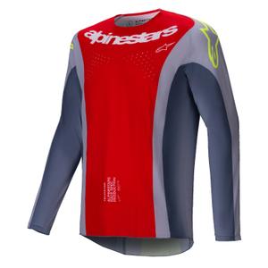 Motokrosový dres Alpinestars Techstar Melt červeno-šedý