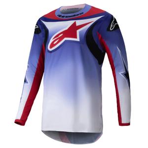 Motokrosový dres Alpinestars Fluid Wurx fluo fialovo-červený