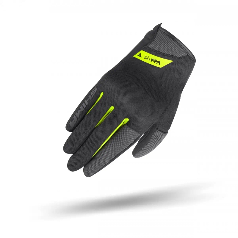 Dětské rukavice na motorku Shima One EVO černo-fluo žluté