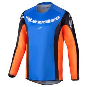 Dětský motokrosový dres Alpinestars Racer Melt oranžovo-modrý