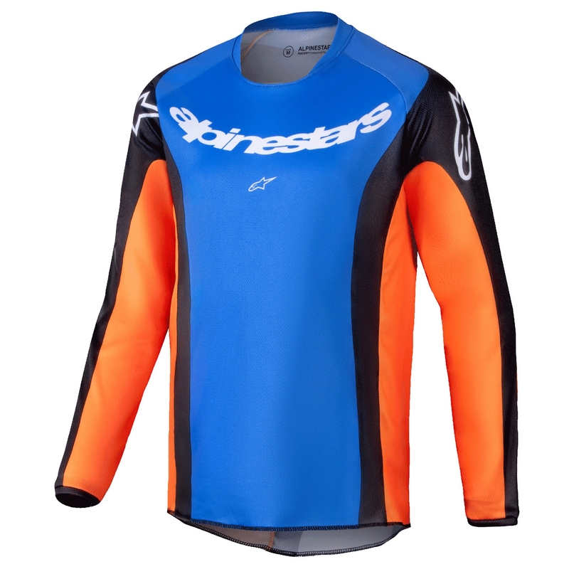 Dětský motokrosový dres Alpinestars Racer Melt oranžovo-modrý
