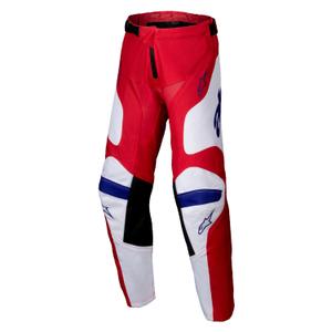 Dětské motokrosové kalhoty Alpinestars Racer Veil červeno-bílé