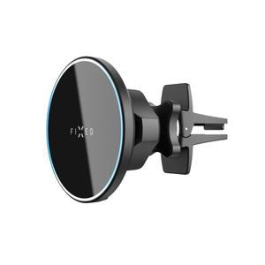 Držák s bezdrátovým nabíjením FIXED MagRound s podporou uchycení MagSafe černý 15W