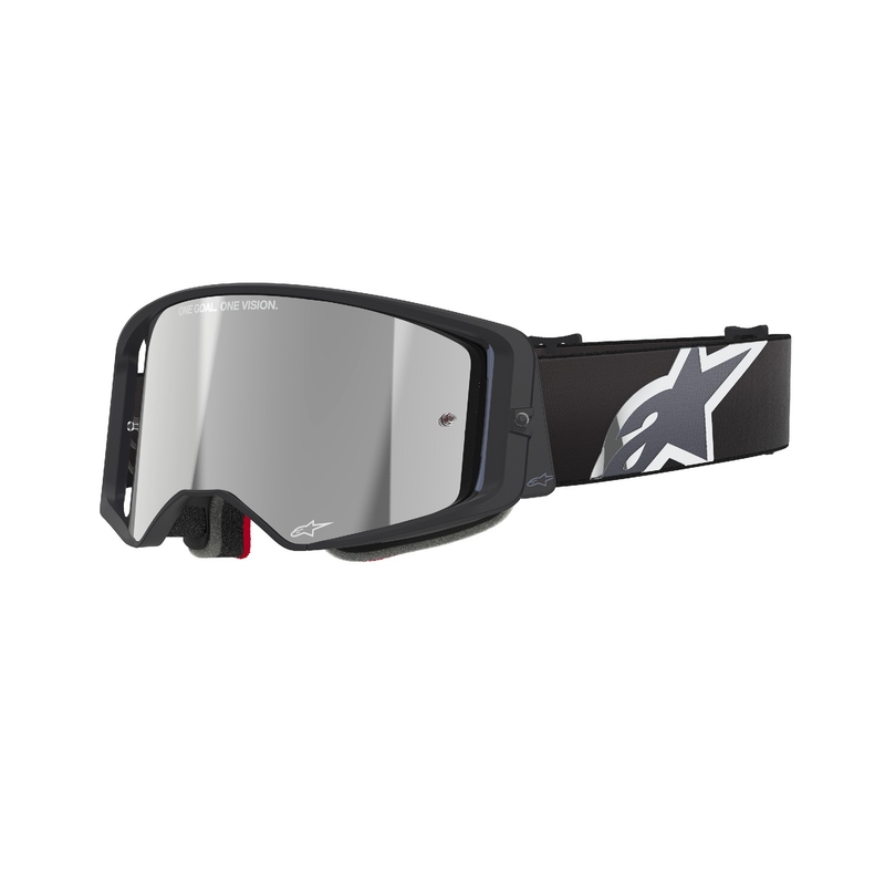 Motokrosové brýle Alpinestars Supertech Corp černo-šedé se stříbrným zorníkem