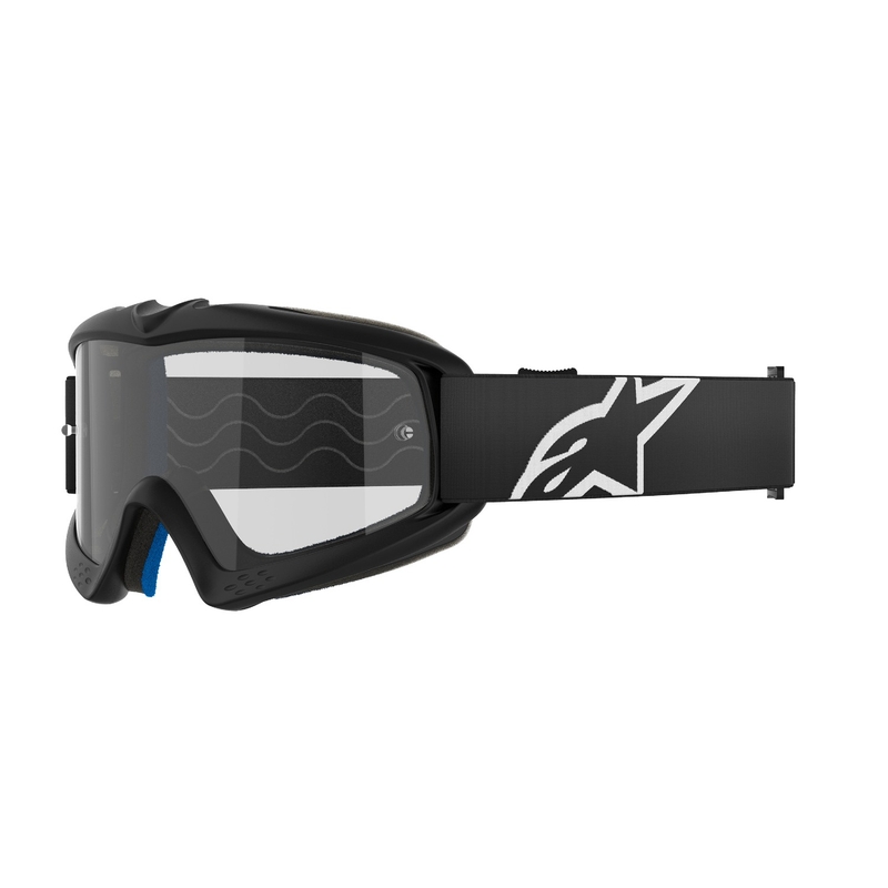 Dětské motokrosové brýle Alpinestars Vision Youth Corp černé s čirým zorníkem