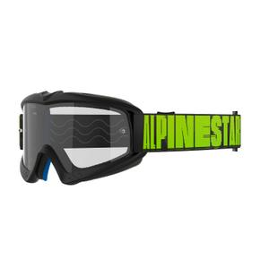 Dětské motokrosové brýle Alpinestars Vision Youth Hollow černo-antracitovo-fluo žluté s čirým zorníkem