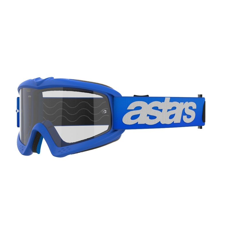 Dětské motokrosové brýle Alpinestars Vision Youth Blaze modré s čirým zorníkem