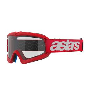 Dětské motokrosové brýle Alpinestars Vision Youth Blaze červené s čirým zorníkem