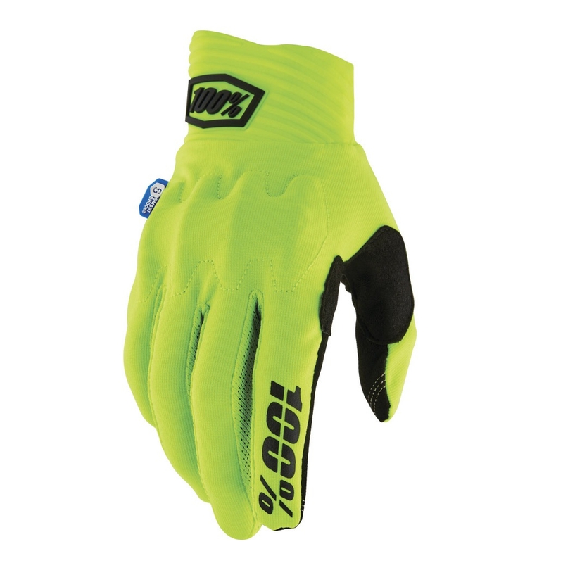 Motokrosové rukavice 100% Cognito Smart Shock fluo žluté