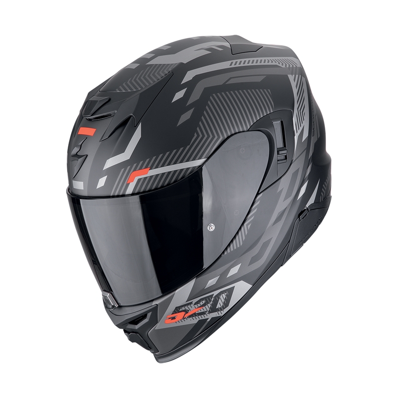 Integrální helma na motorku Scorpion EXO-520 EVO AIR RANKA matná černo-stříbrno-červená výprodej