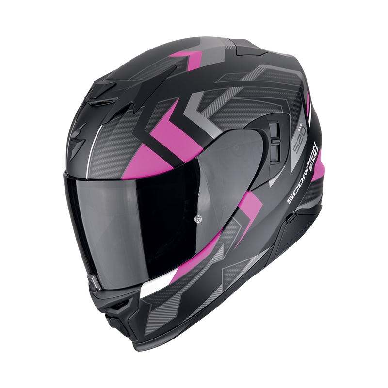Integrální helma na motorku Scorpion EXO-520 EVO AIR SENSUS matná černo-růžová výprodej