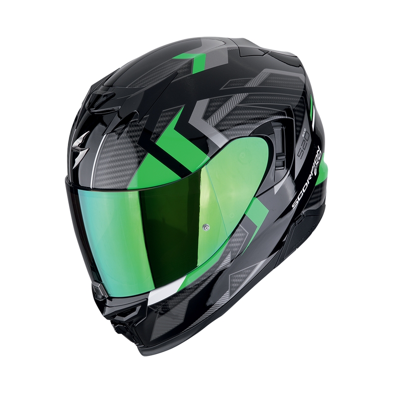 Integrální helma na motorku Scorpion EXO-520 EVO AIR SENSUS černo-zelená výprodej