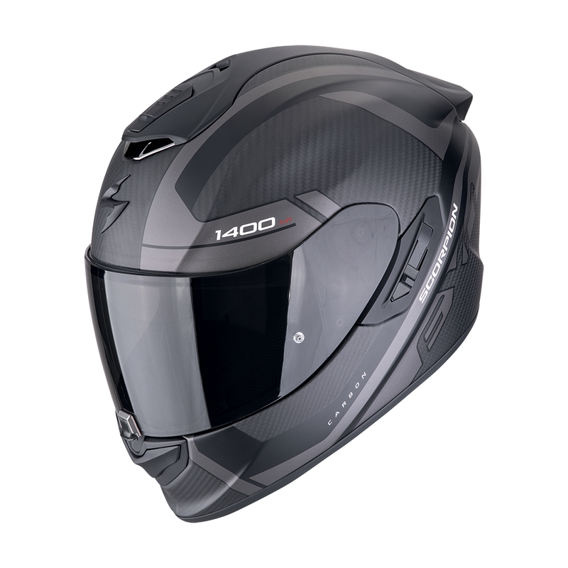 Integrální helma na motorku Scorpion EXO-1400 EVO II CARBON AIR ENKO matná černo-stříbrná výprodej
