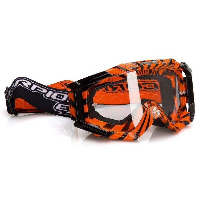 Motokrosové brýle Scorpion E15 oranžovo-černé