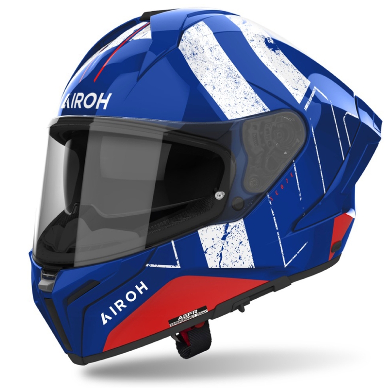 Integrální helma na motorku Airoh MATRYX Scope modro-červená