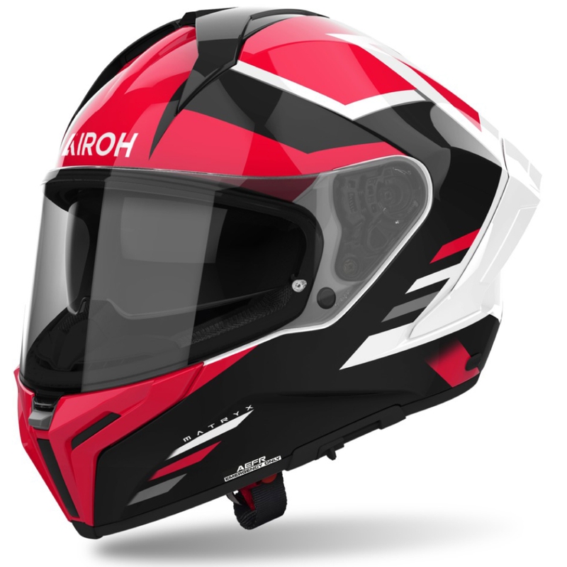 Integrální helma na motorku Airoh MATRYX Thron červená