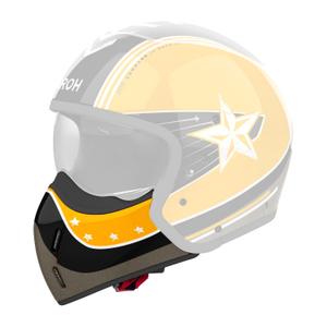 Bradový chránič pro helmy Airoh J110 Command lesklý žlutý