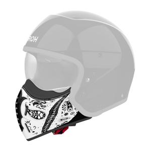 Bradový chránič pro helmy Airoh J110 Paesly lesklý bílý
