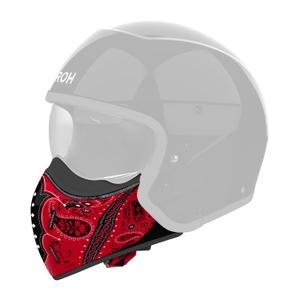 Bradový chránič pro helmy Airoh J110 Paesly lesklý červený